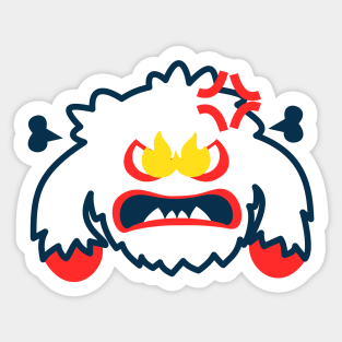 Angry Yeti Sticker